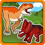 dinosaur puzzle android application logo